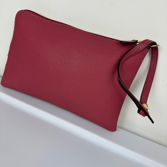 Coach Story Patch Clutch Wristlet Mauve Rosey Pink - Picture 8 of 10